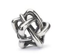 Charm Trollbeads in Plata INTRECCIO DI STELLE